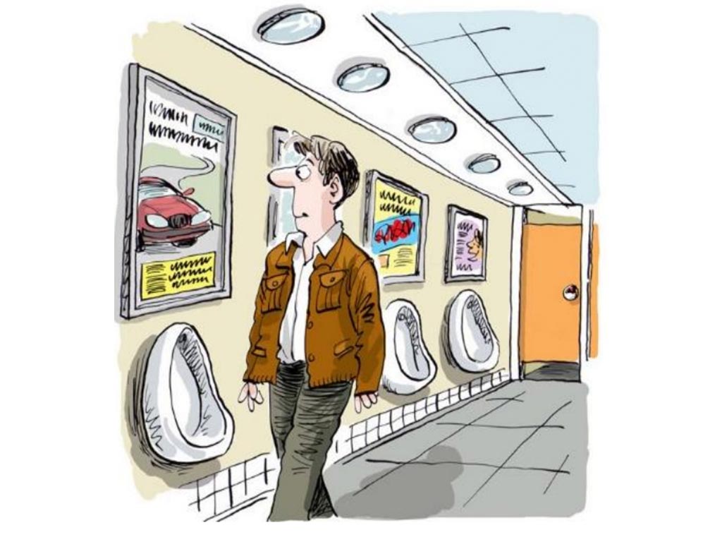 gents urinals